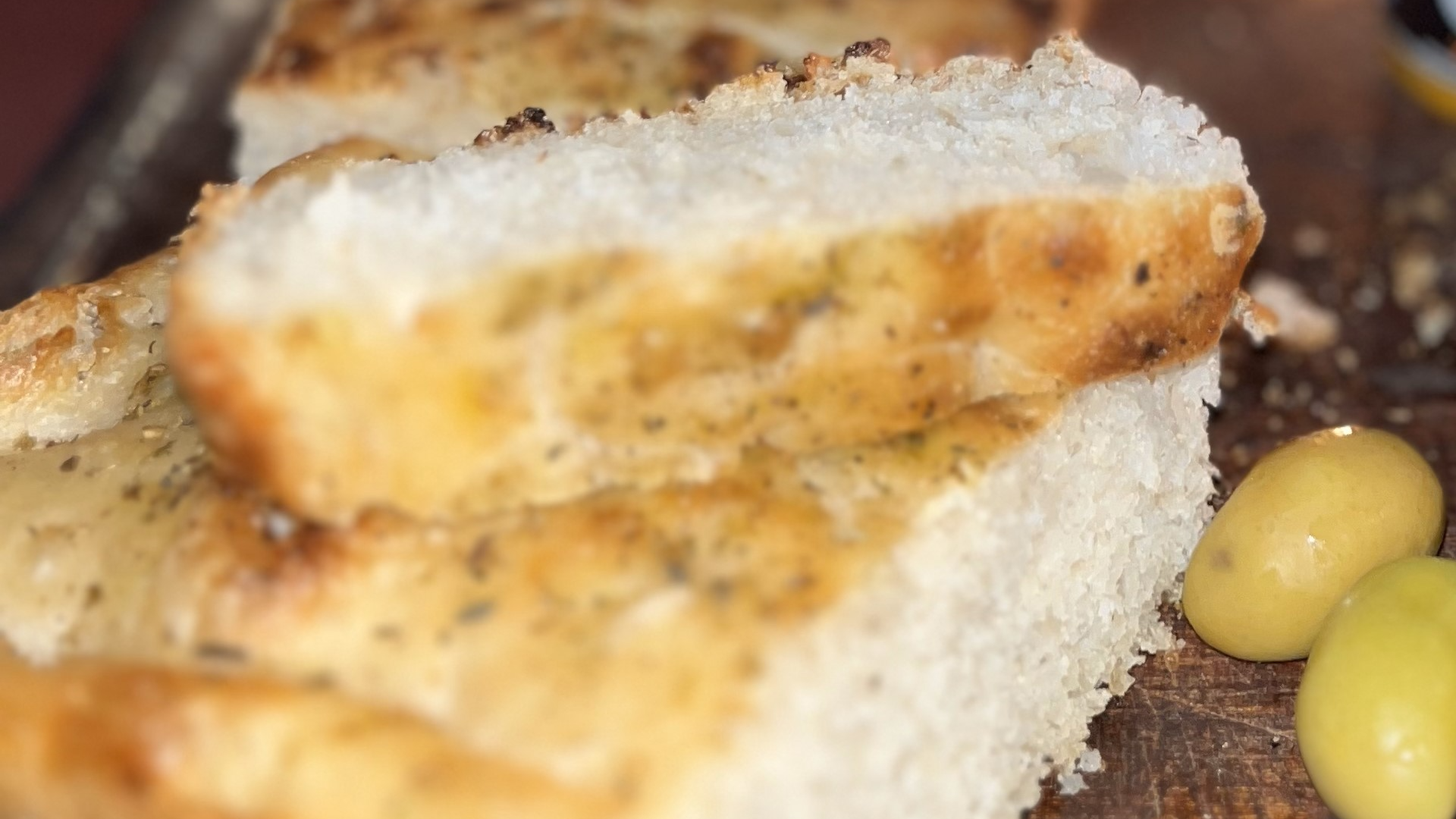 Sándwiches de focaccia artesanal
