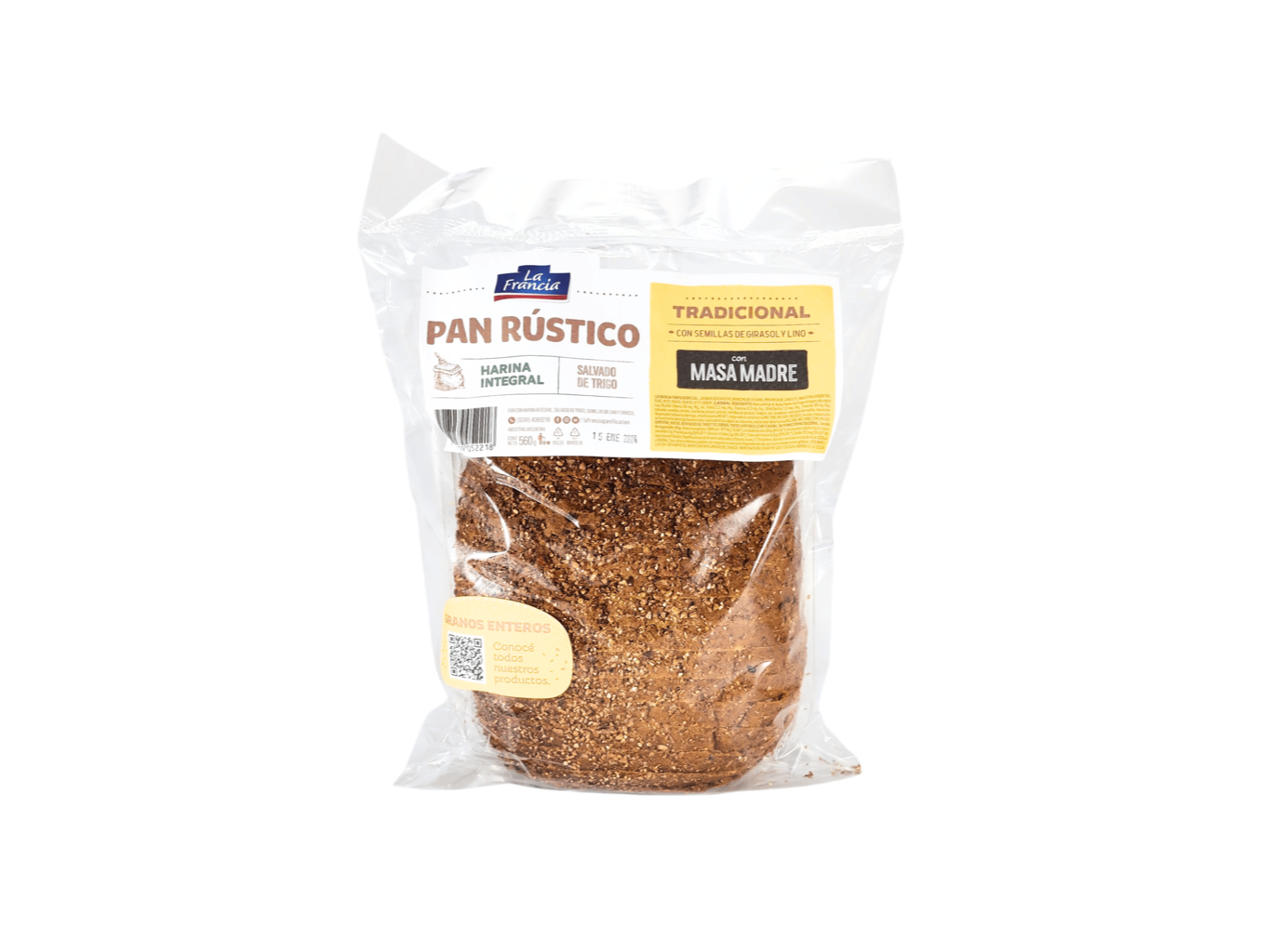 Pan Rustico clasico x560gr