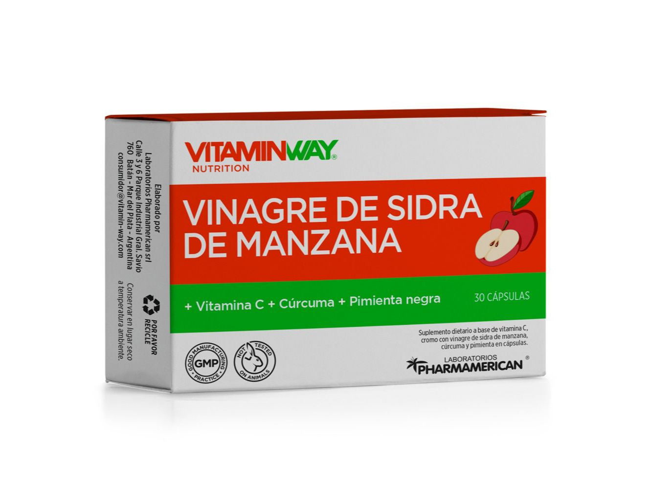 Vinagre de sidra de manzana x30 capsulas Vitaminway