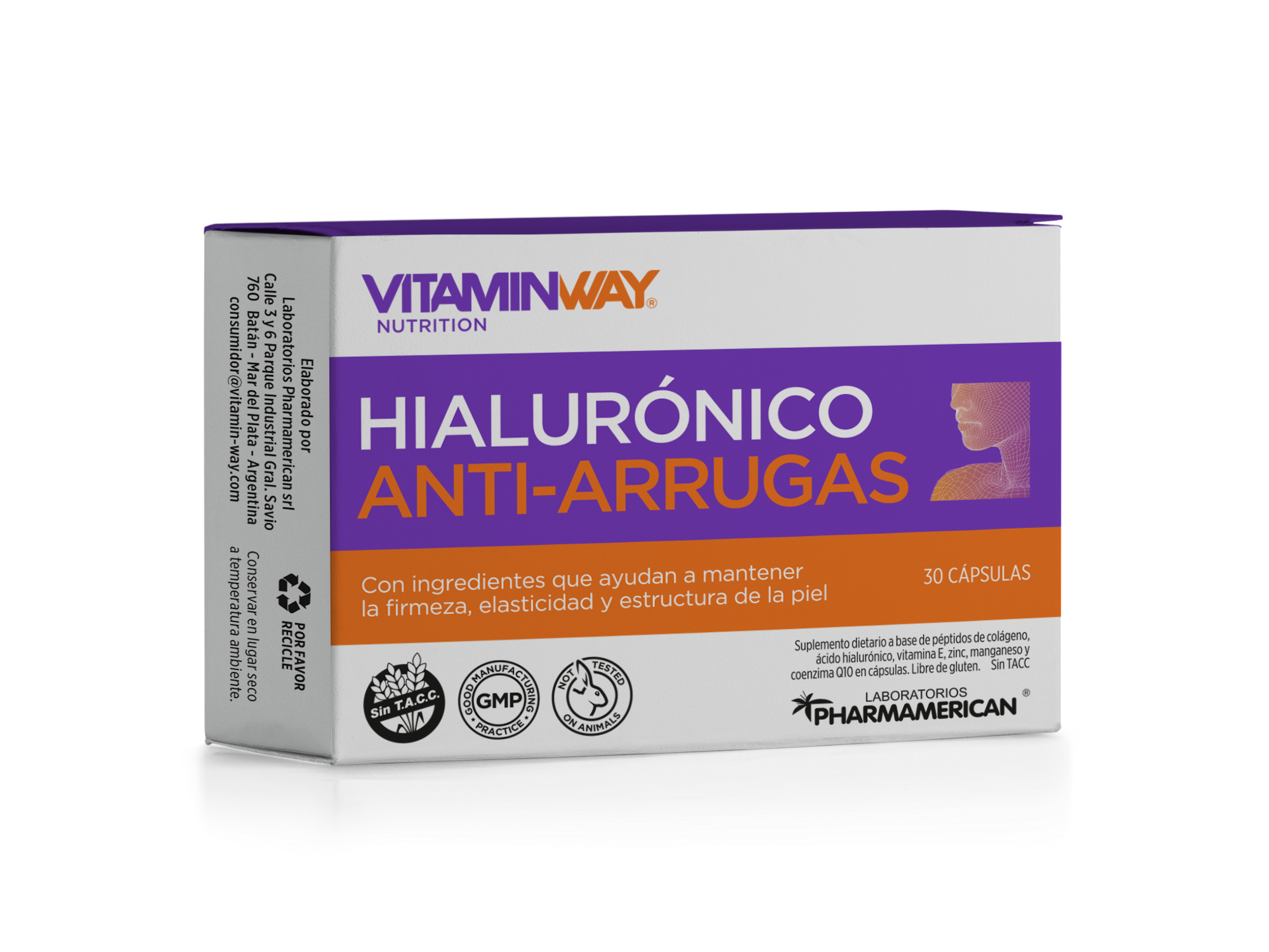 Ácido Hialuronico anti-arrugas x30 capsulas