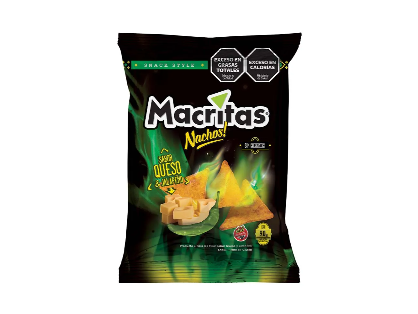 Macritas Nachos sabor jalapeño