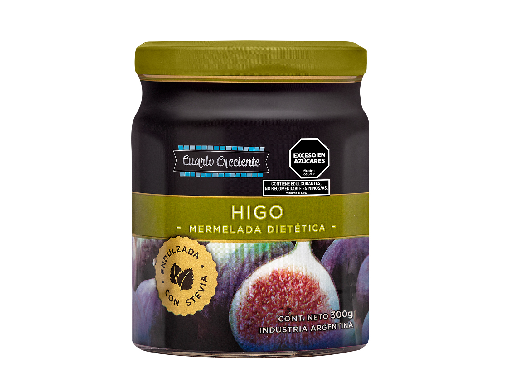 Mermelada Cuarto Creciente con stevia higo