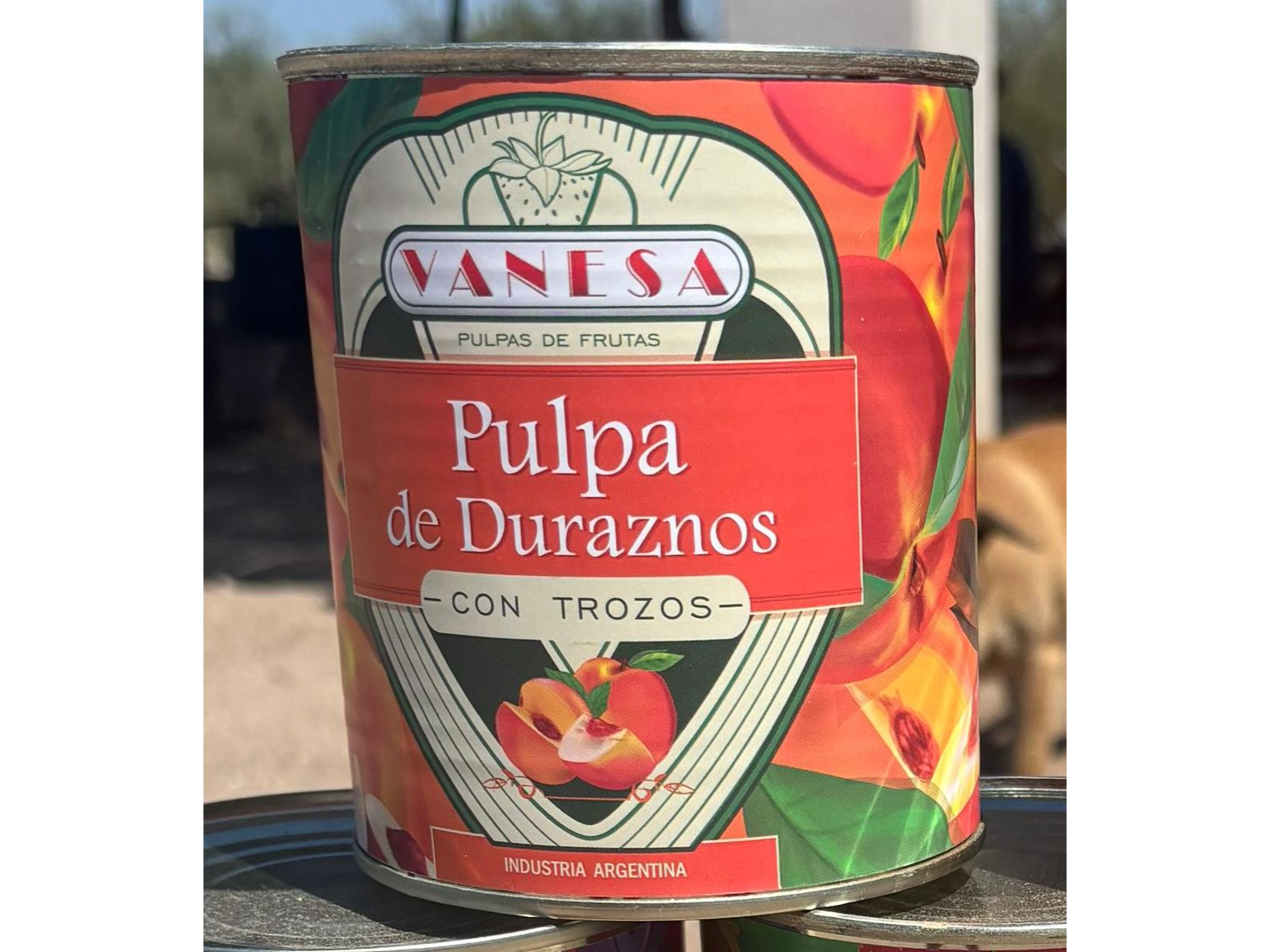 Pulpa de durazno Vanesa x4,650kg