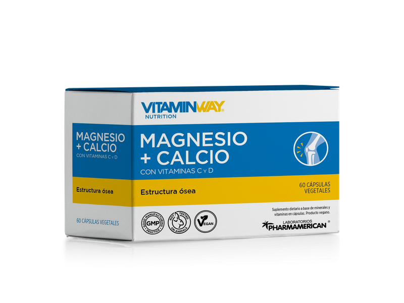 Magnesio y calcio x60 capsulas