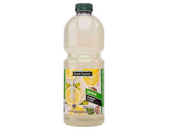 Jugo Cuarto creciente Limonada, menta y jengibre x1.5L