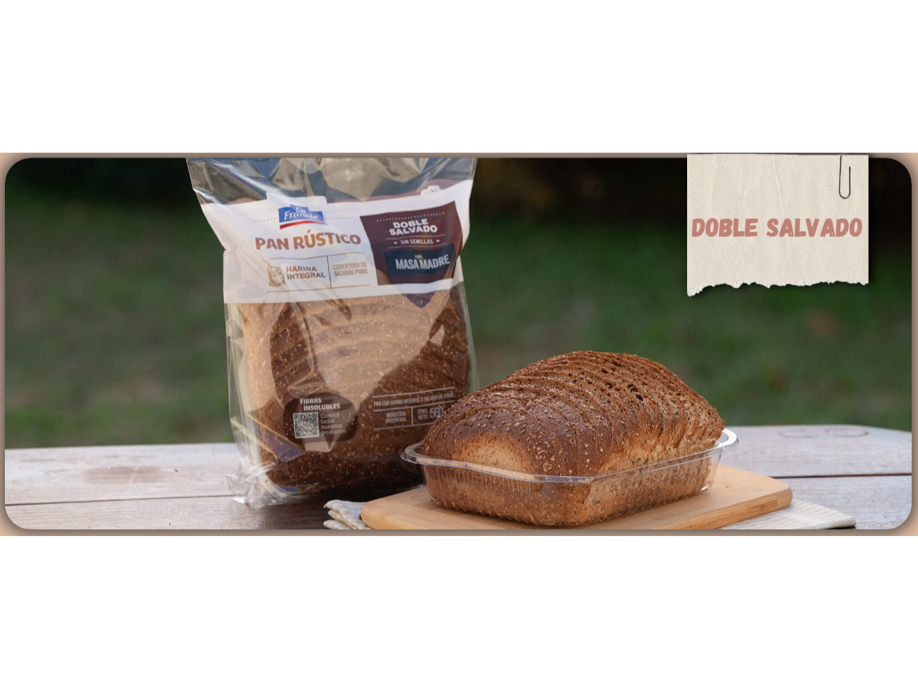 Pan Rustico de masa madre Doble salvado la francia x560gr