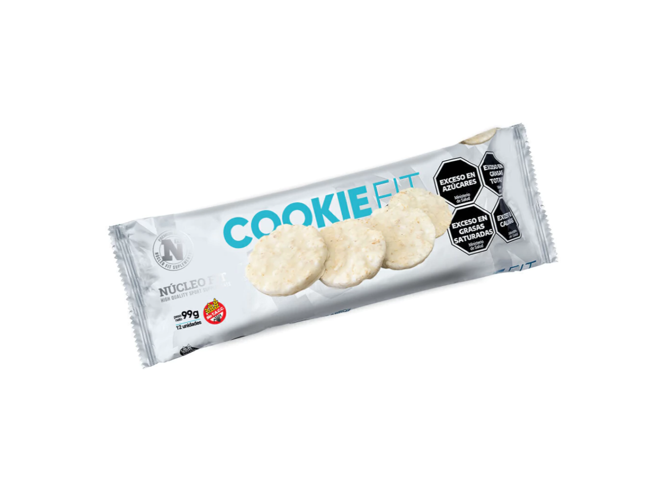 Cookies Fit Chocolate blanco Sin tacc Núcleo fit