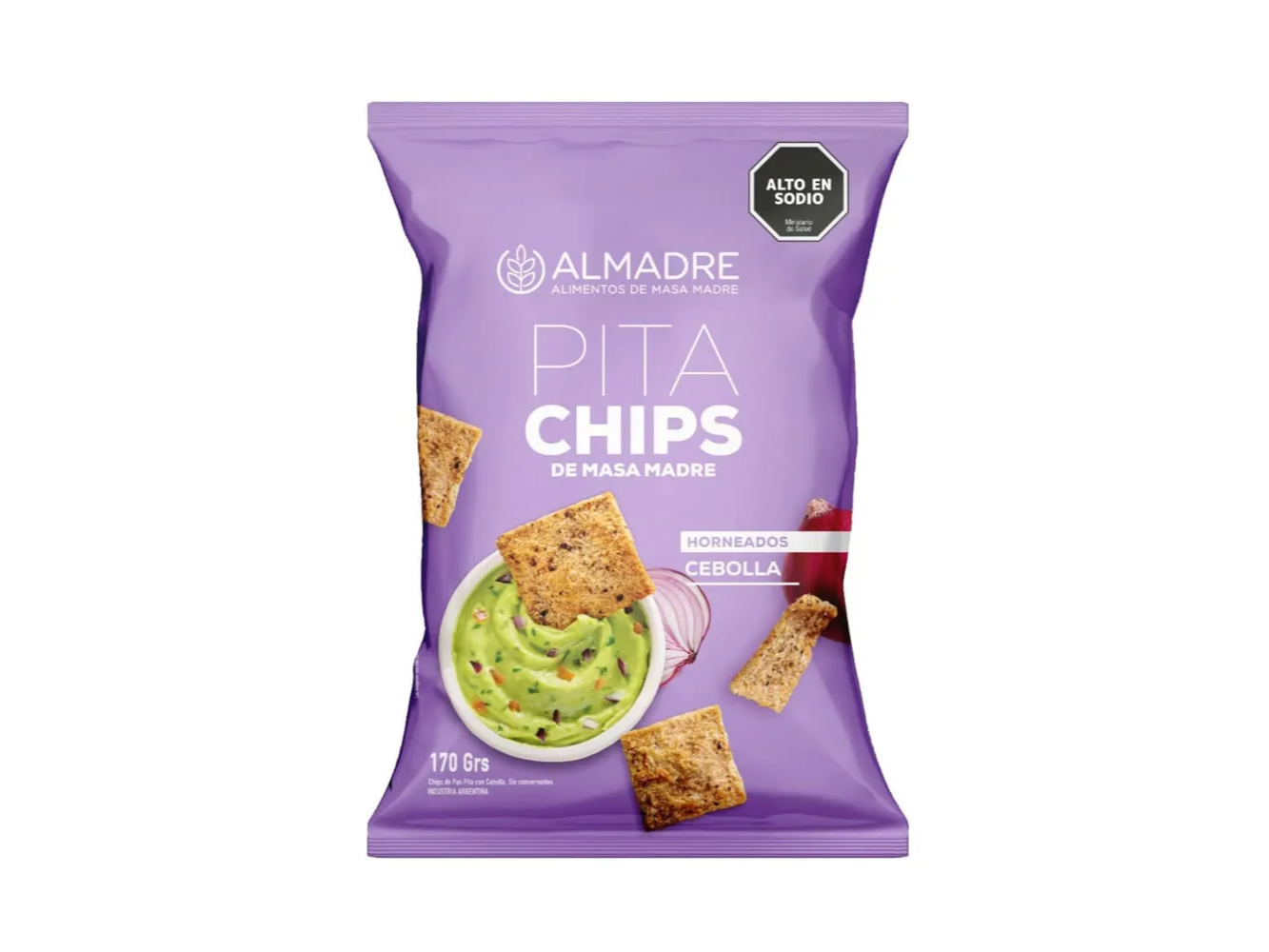 Pitachips Almadre sabor cebolla x170gr