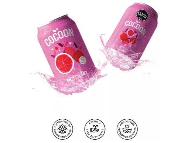 Gaseosa Pre y Probiotica sabor pomelo 354ml