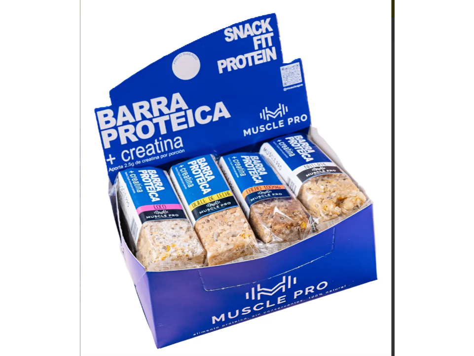 Barra Proteica + Creatina Muscle Pro x12 unidades