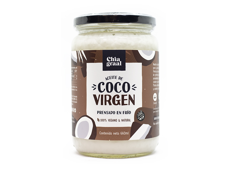 Aceite de coco VIRGEN X660 ML Chia graal