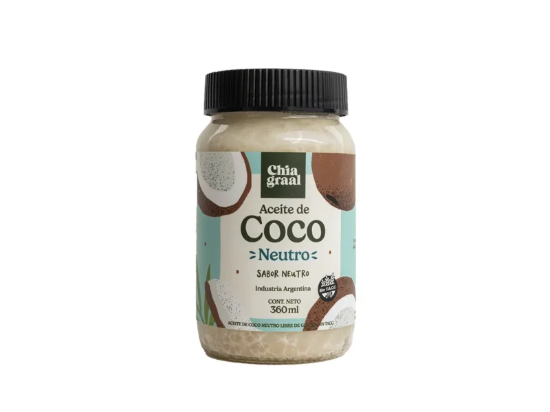 Aceite de coco NEUTRO 360ml chia graal