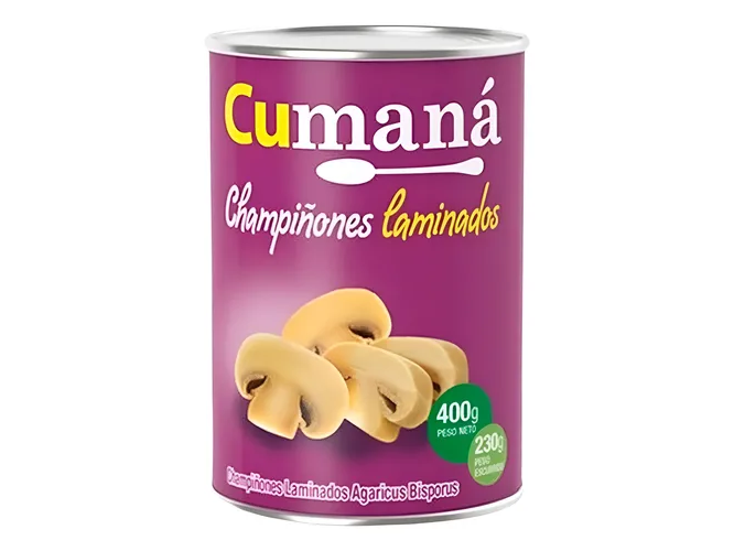 Champiñones laminados x400gr