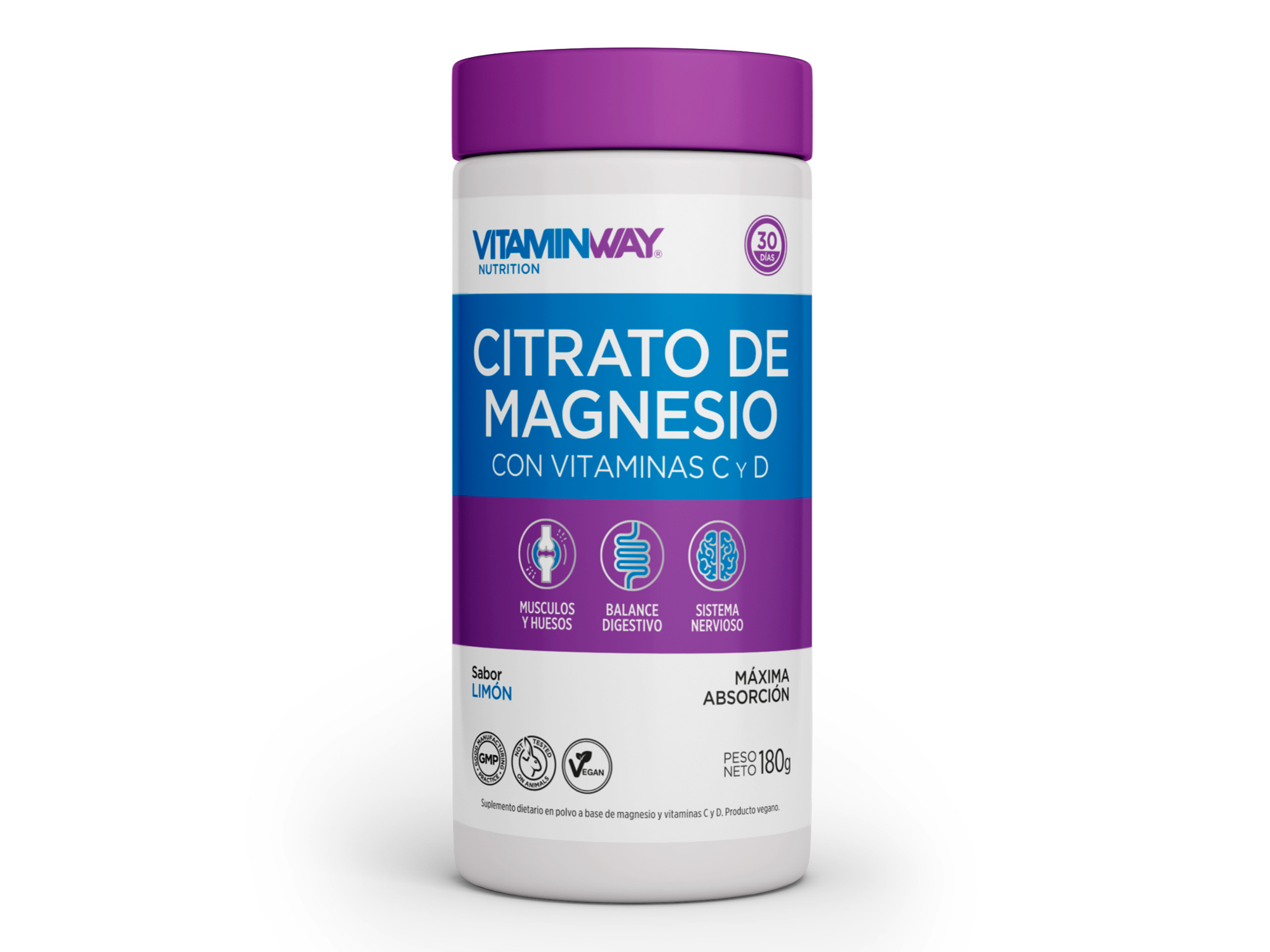 Citrato de magnesio Bebible 180gr