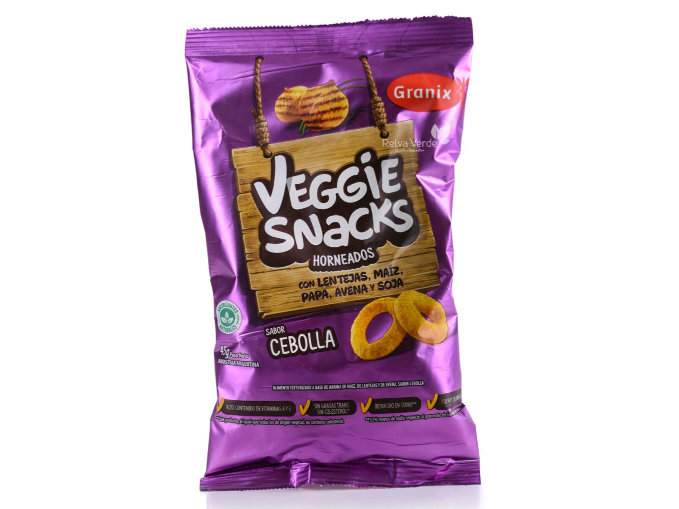 Veggie Snacks Granix sabor cebolla x45gr