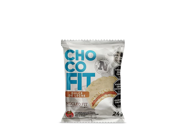 Alfajor blanco Núcleo fit Sin tacc con relleno de dulce de leche