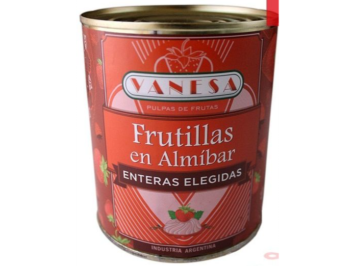 Frutillas enteras elegidas en almíbar Vanesa x940gr