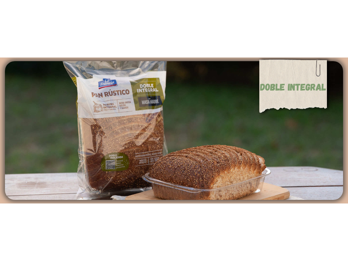 Pan Rustico  de masa madre doble integral la francia