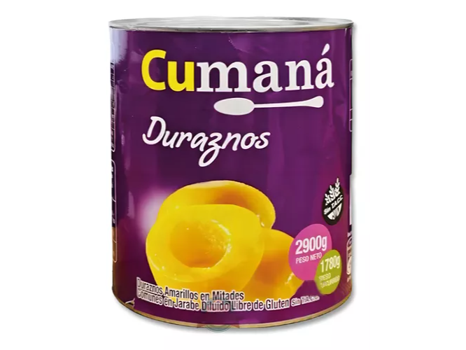 Durazno en lata Cumaná x820gr