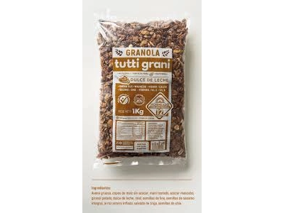 Granola con dulce de leche tutti grani x1kg