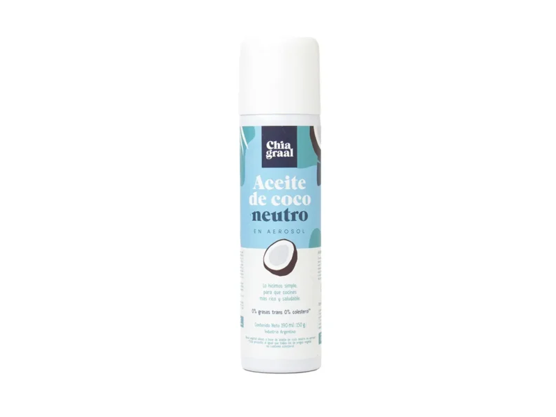 Aceite de coco en areosol chia graal x190 ml