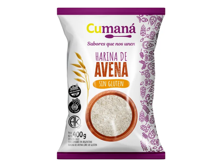 Harina de Avena cumaná Sin tacc