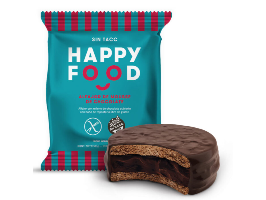 Alfajor Happy Food mousse de chocolate
