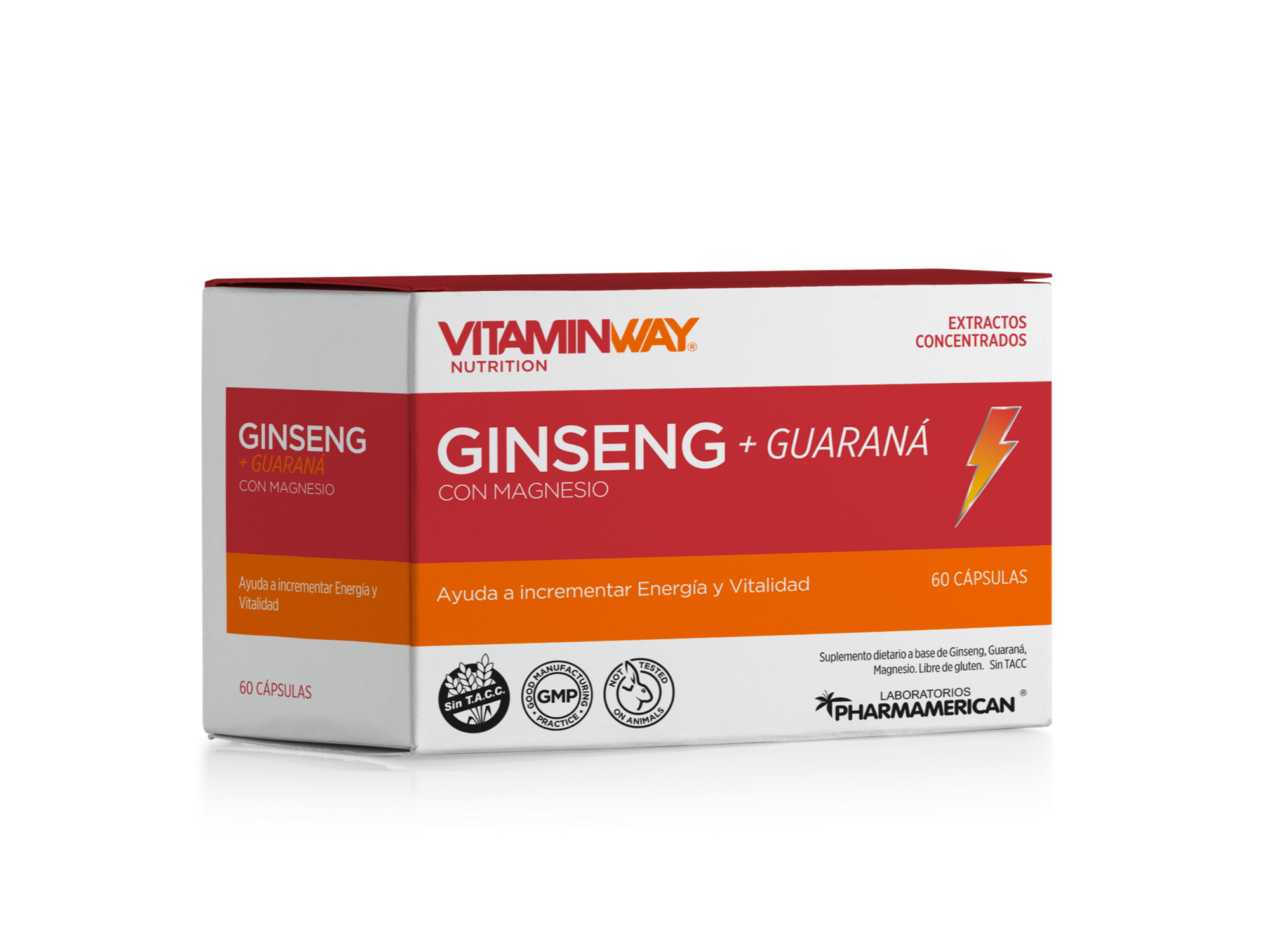 Ginseng y guaraná x 60 capsulas