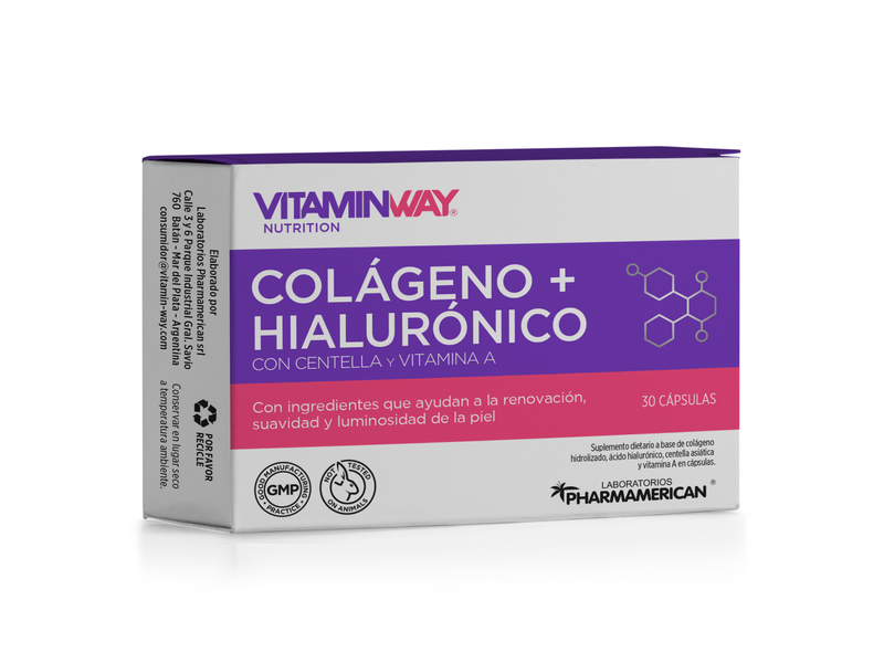 Cólageno y Ácido hialuronico x 30 capsulas