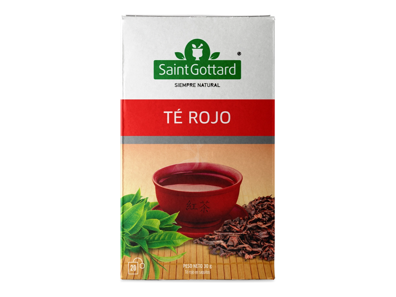 Té rojo Saint gottard x20 saquitos