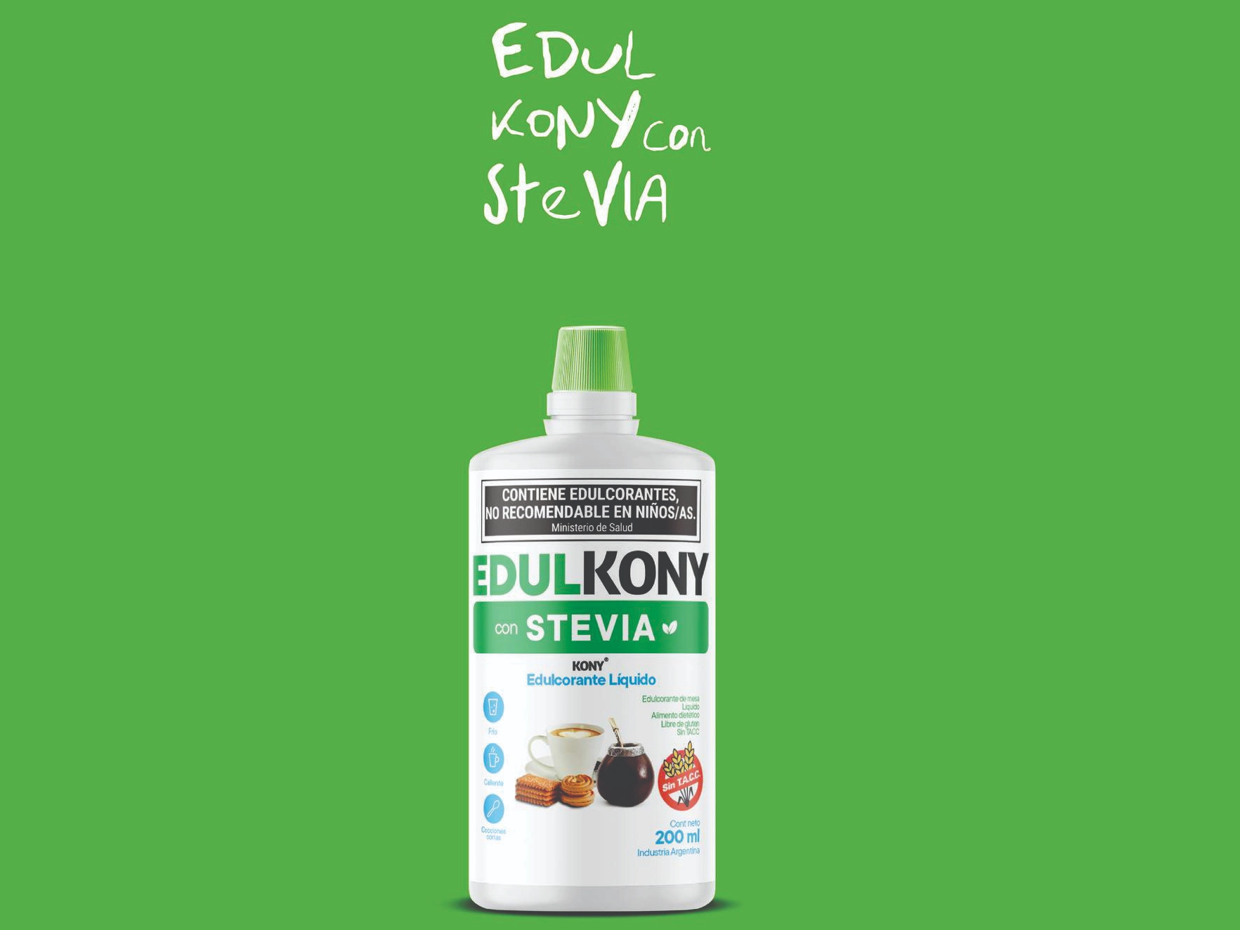 Edulkony con stevia liquido x200ml