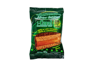 Alfajor Ceral Negro sin azucar de El clan Natural y Rico