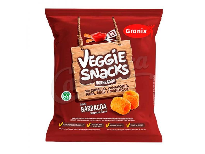 Veggie snacks Granix sabor Barbacoa x 45 gr