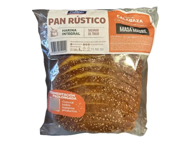 Pan rustico Especial Calabaza La francia x560gr