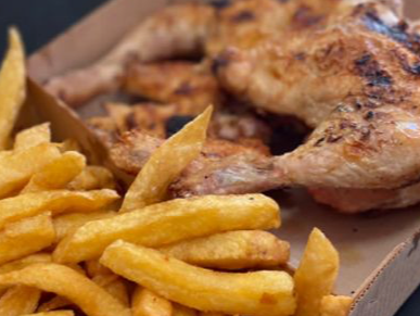 1/2 POLLO CON GUARNICIÓN