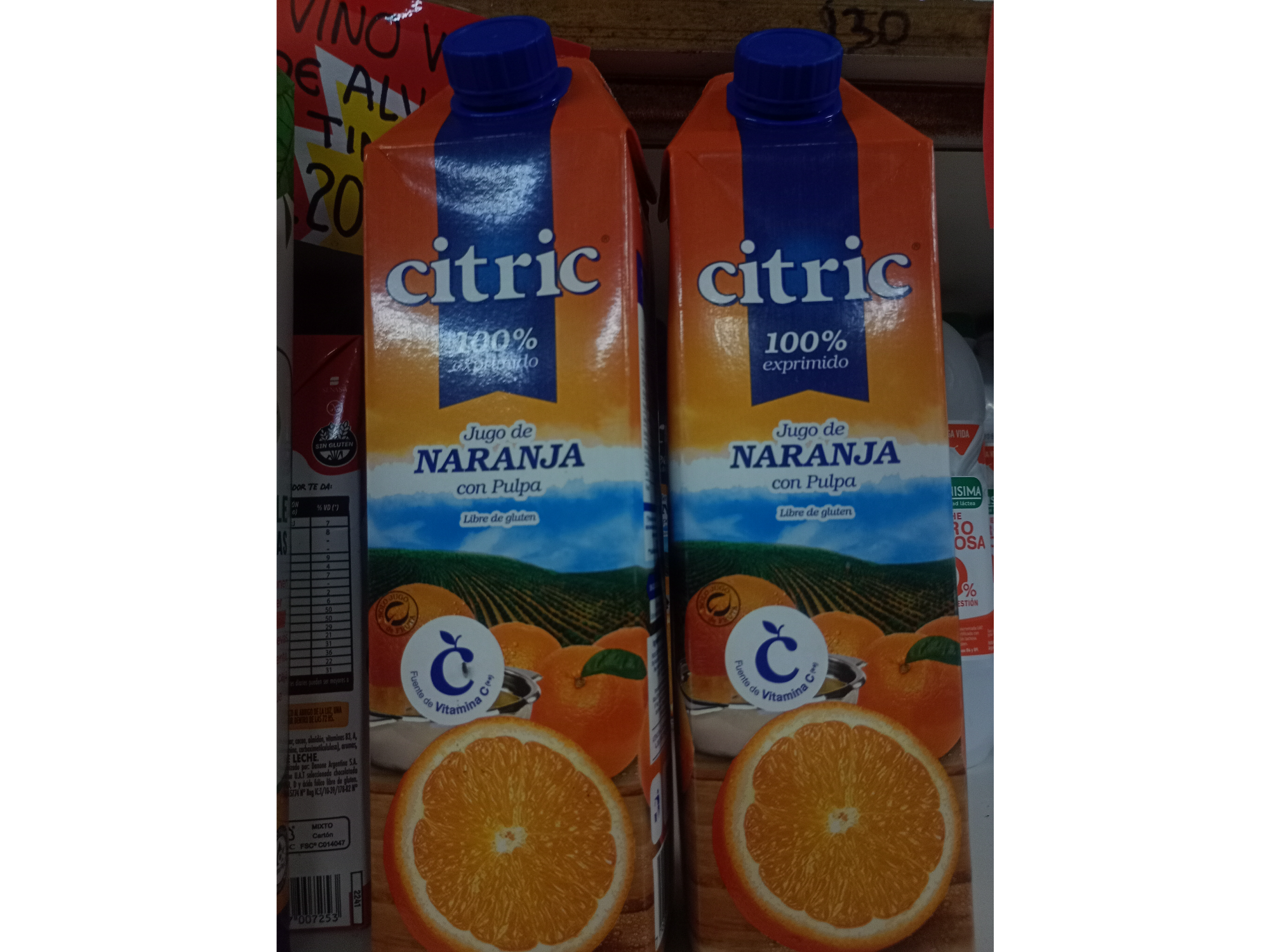 Citric jugo con pulpa naranja