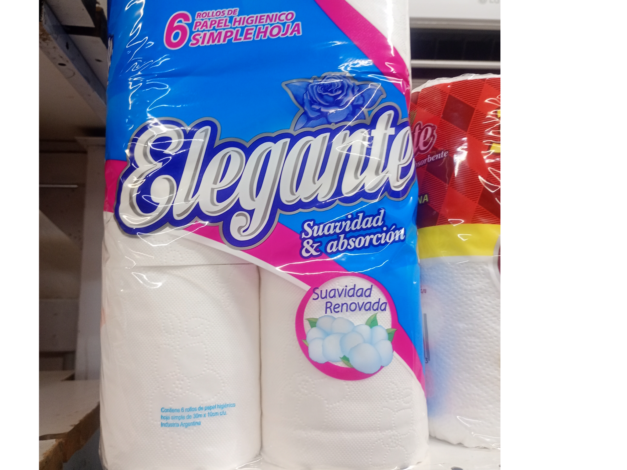 Elegante papel higiénico x 6