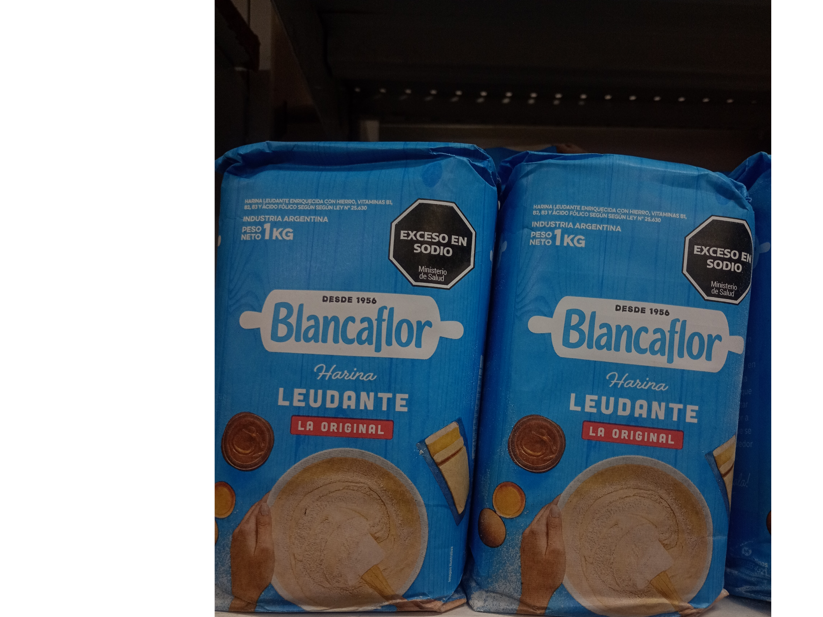 Harina blanca flor leudante