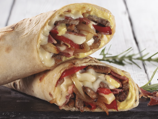 Roll de pollo a la crema