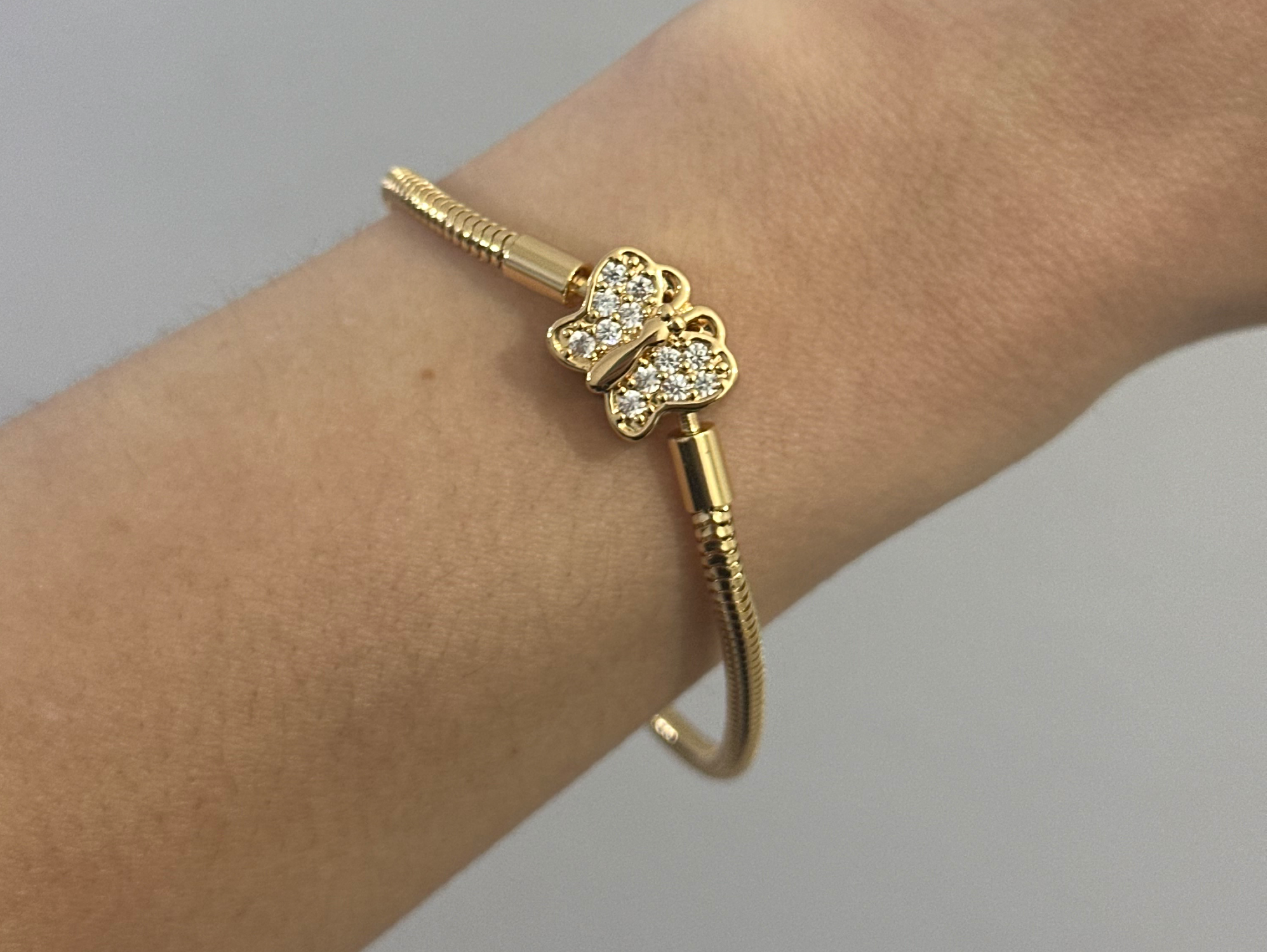 Pulsera cierre mariposa