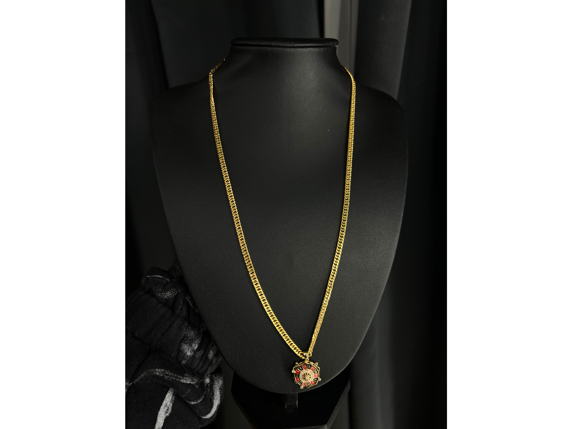 Cadena doble gourmet 60CM + Dije Ruleta