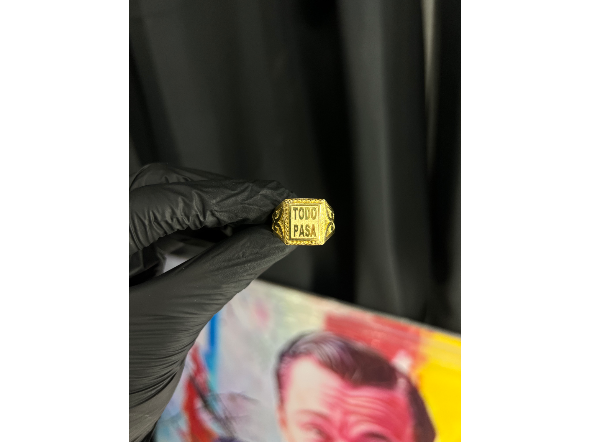 Anillo "TODO PASA" - Oro Bajo