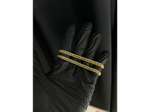 Pulsera Doble Gourmet fina - 19CM de CHGO.JOYAS32