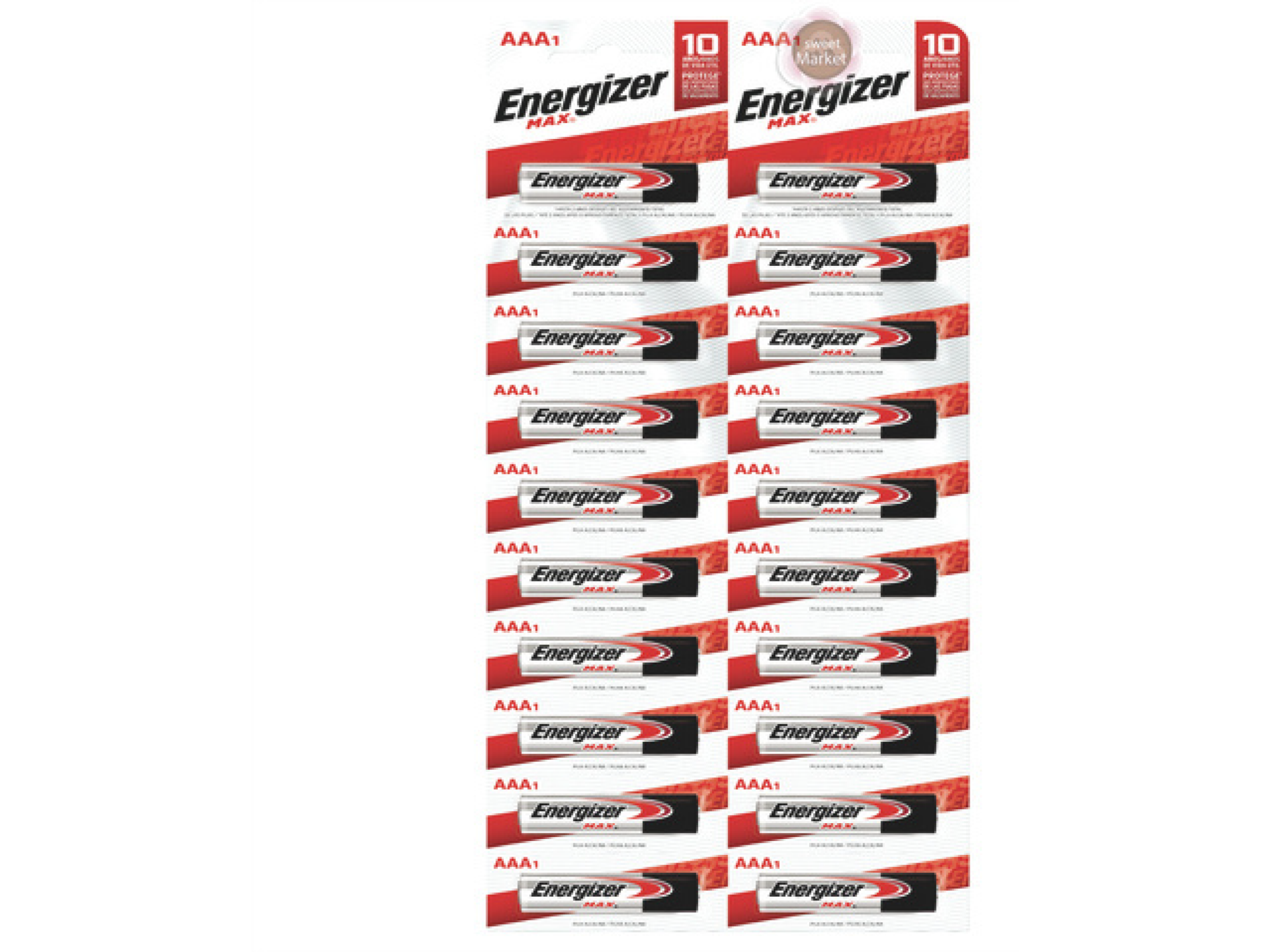 PILAS ENERGIZER AAA 6x20U