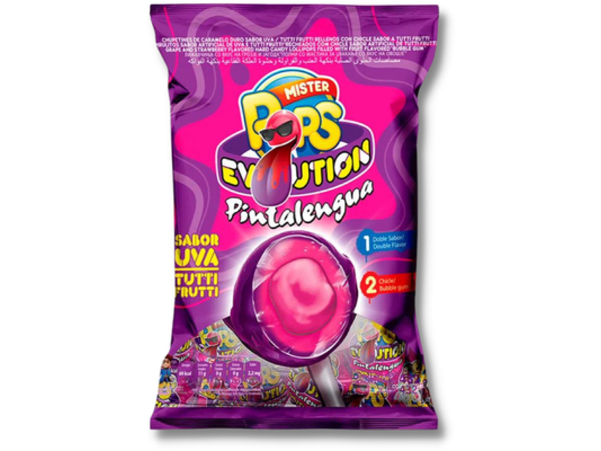 CHUP. MR POPS EVOLUTION PINTALENGUA 12x24x18g