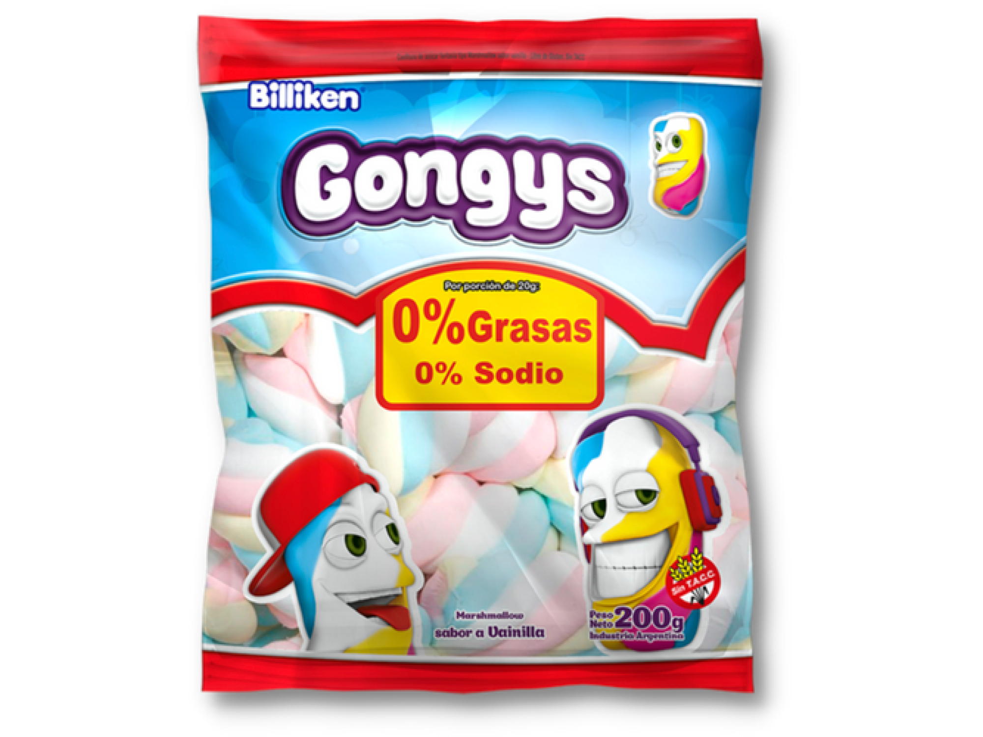 GOM. GONGYS TRENZA MARSHMALLOW 12x200g