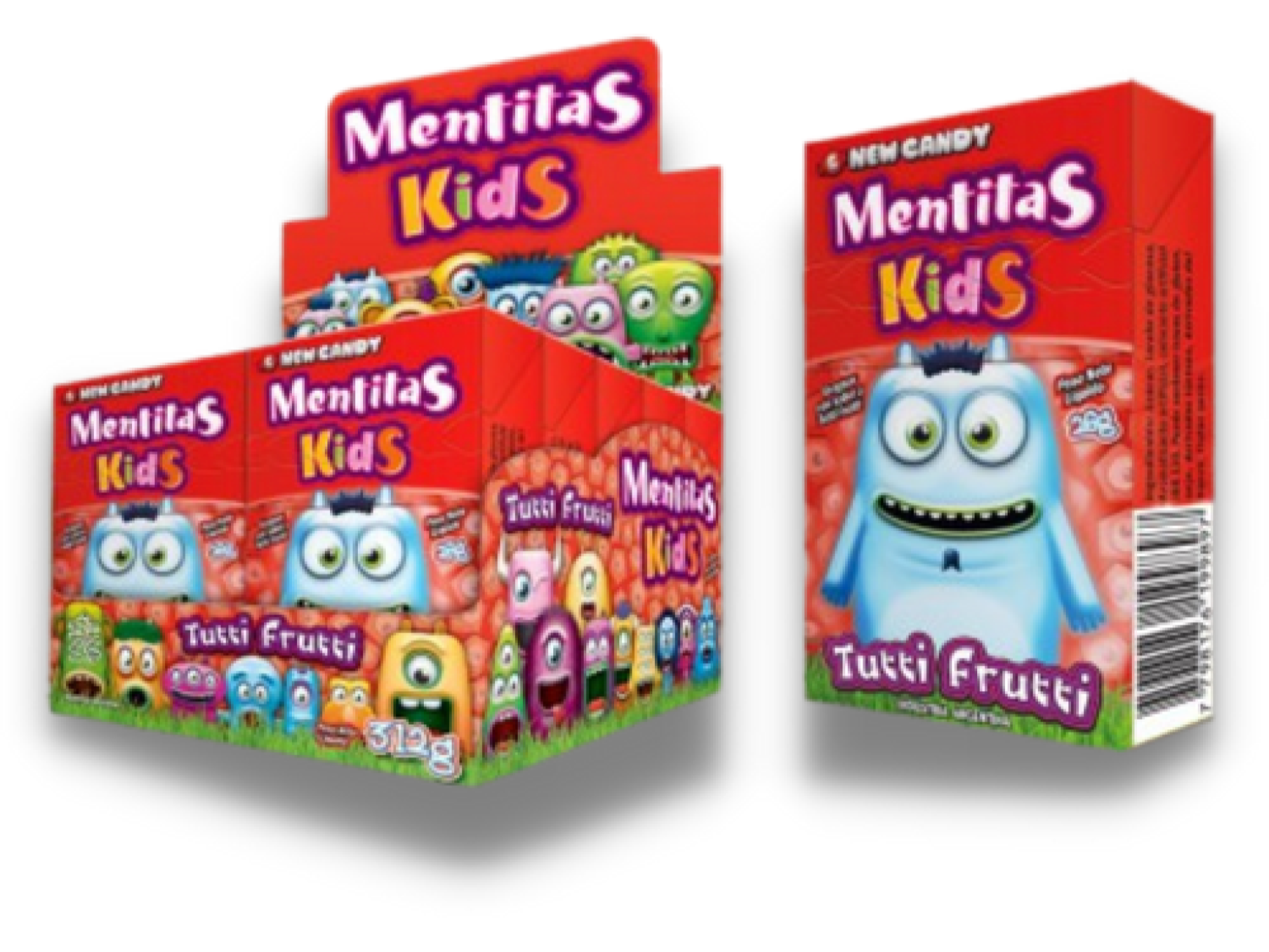 PAST. MENTITAS LACASA KIDS TUTTI FRUTTI 12x12x26g