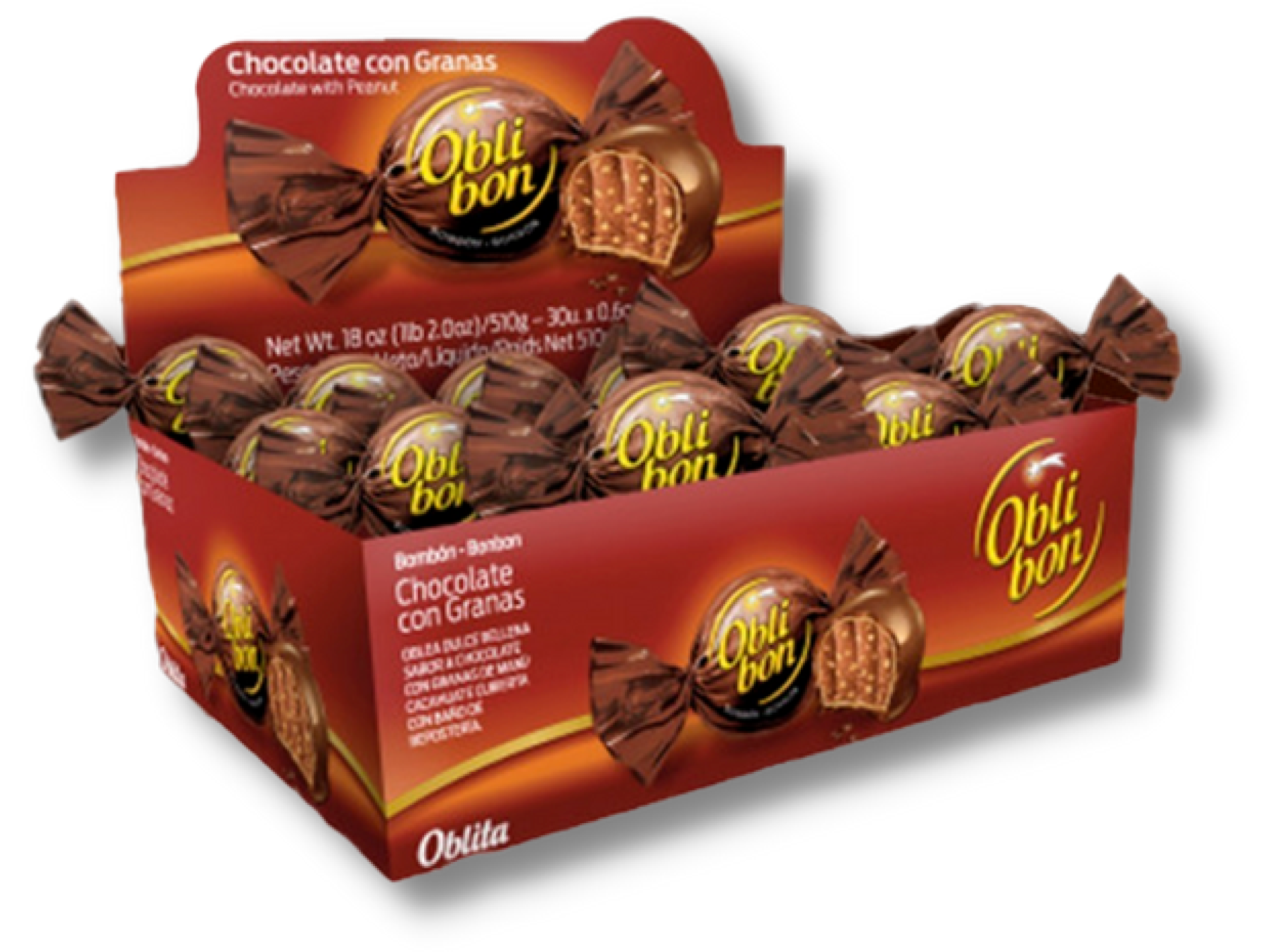 CHOC.BOMB. OBLI-BON MANI CHOCO 12x30x17g