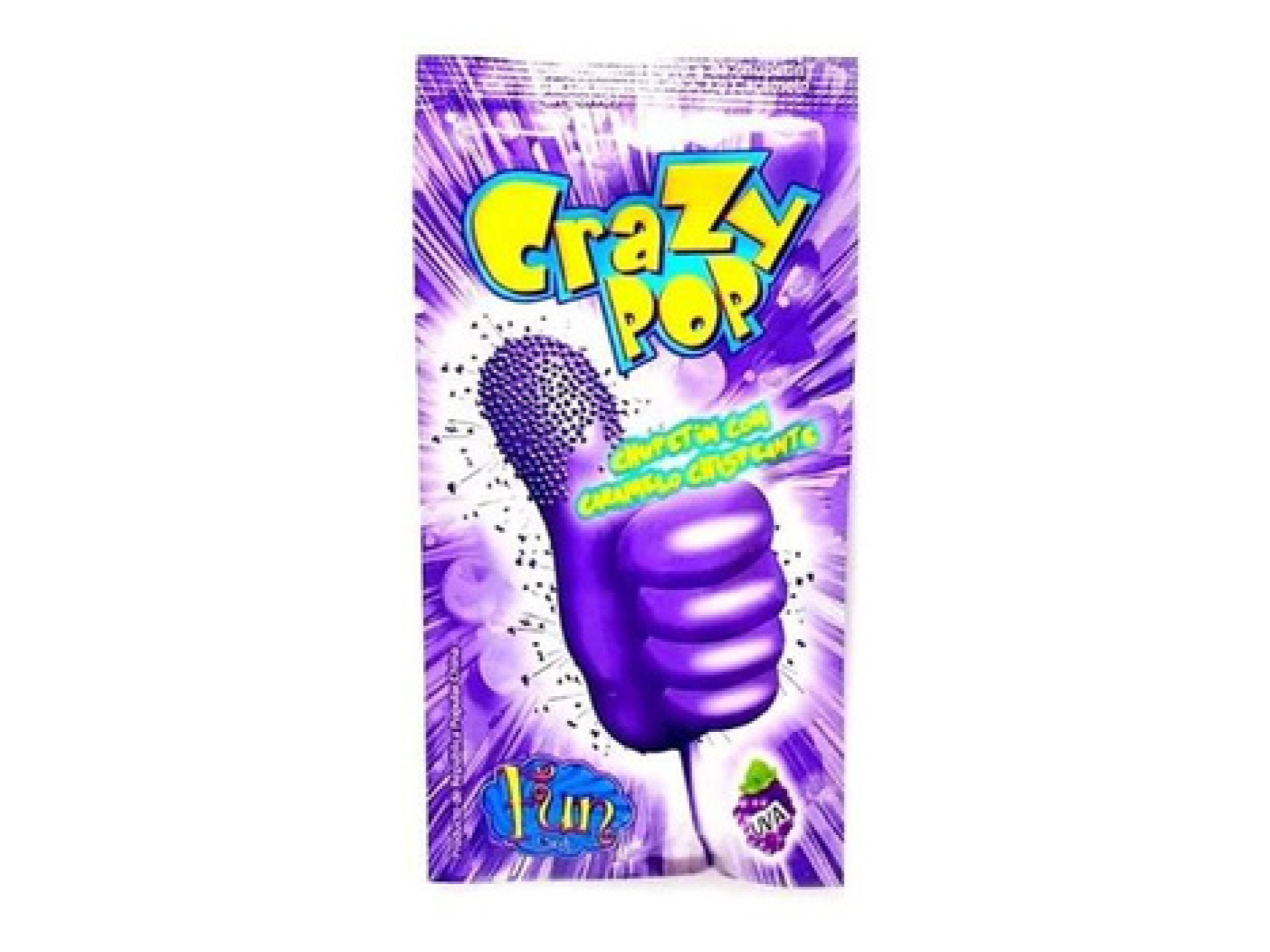 CHUP.CRAZY POP TIRA UVA 10x10x12g