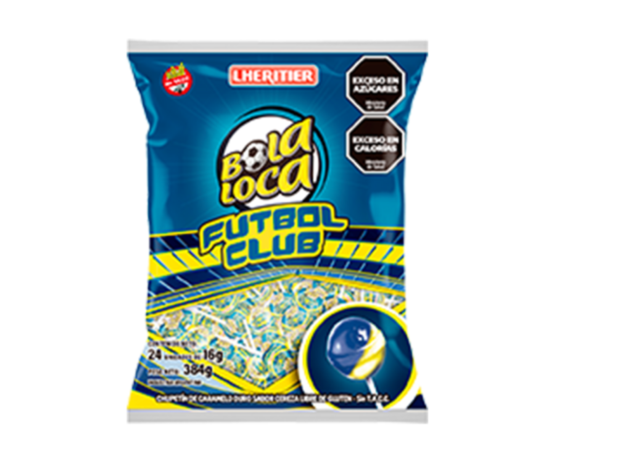 CHUP. LHERITIER BOLA LOCA FUTBOL B 12x24x16g